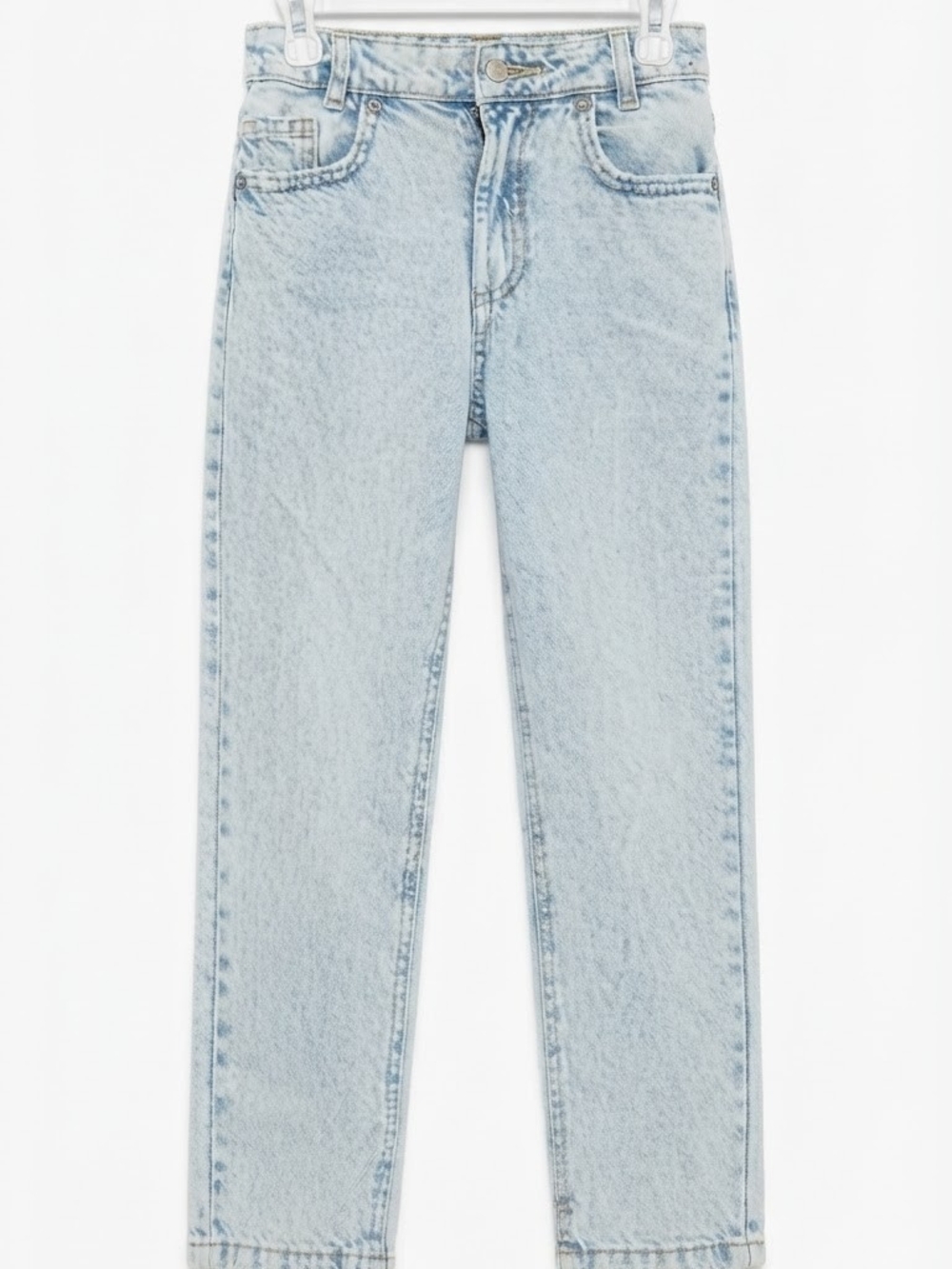 Zara Light Blue Straight Leg Women's Jeans